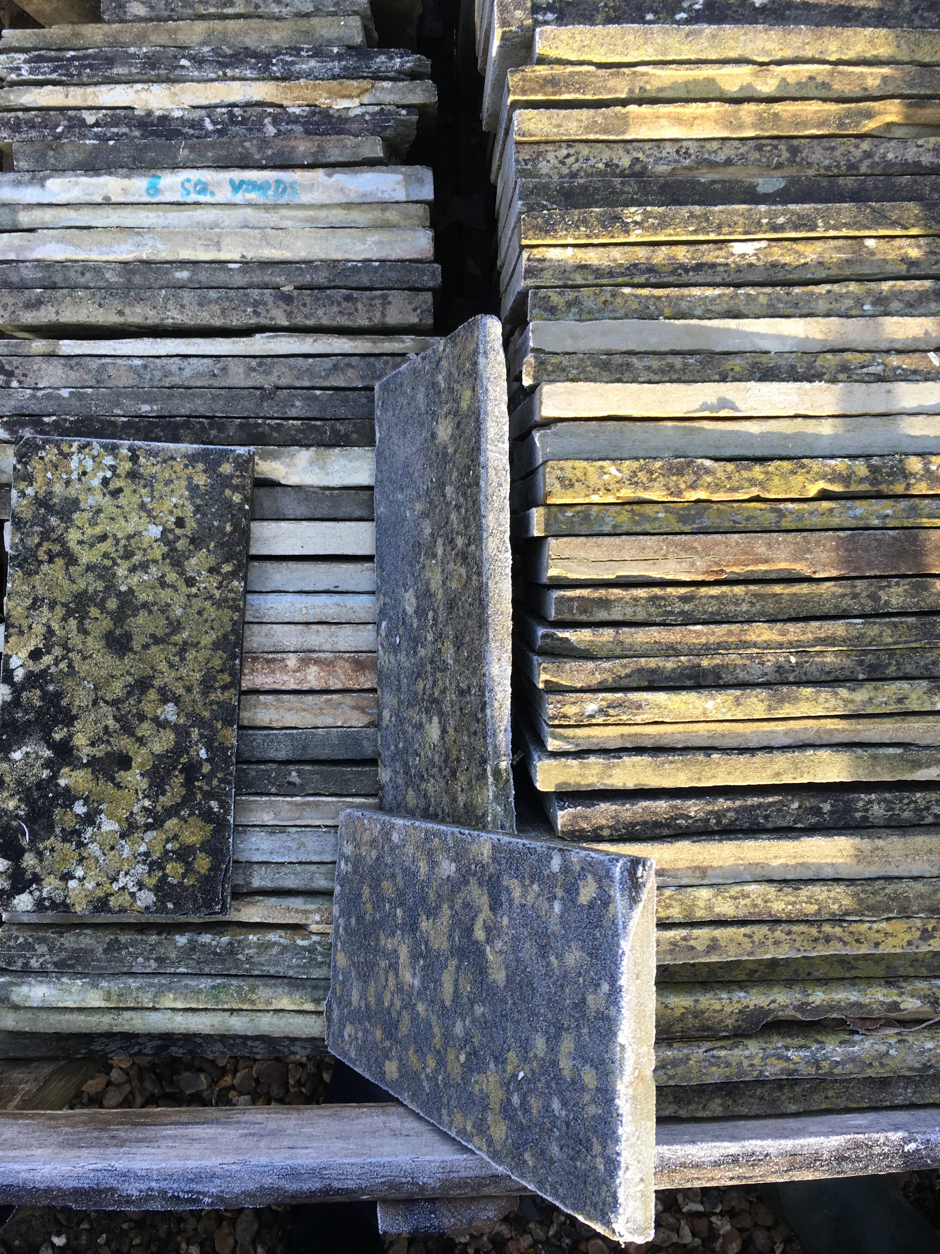 Weathered paving