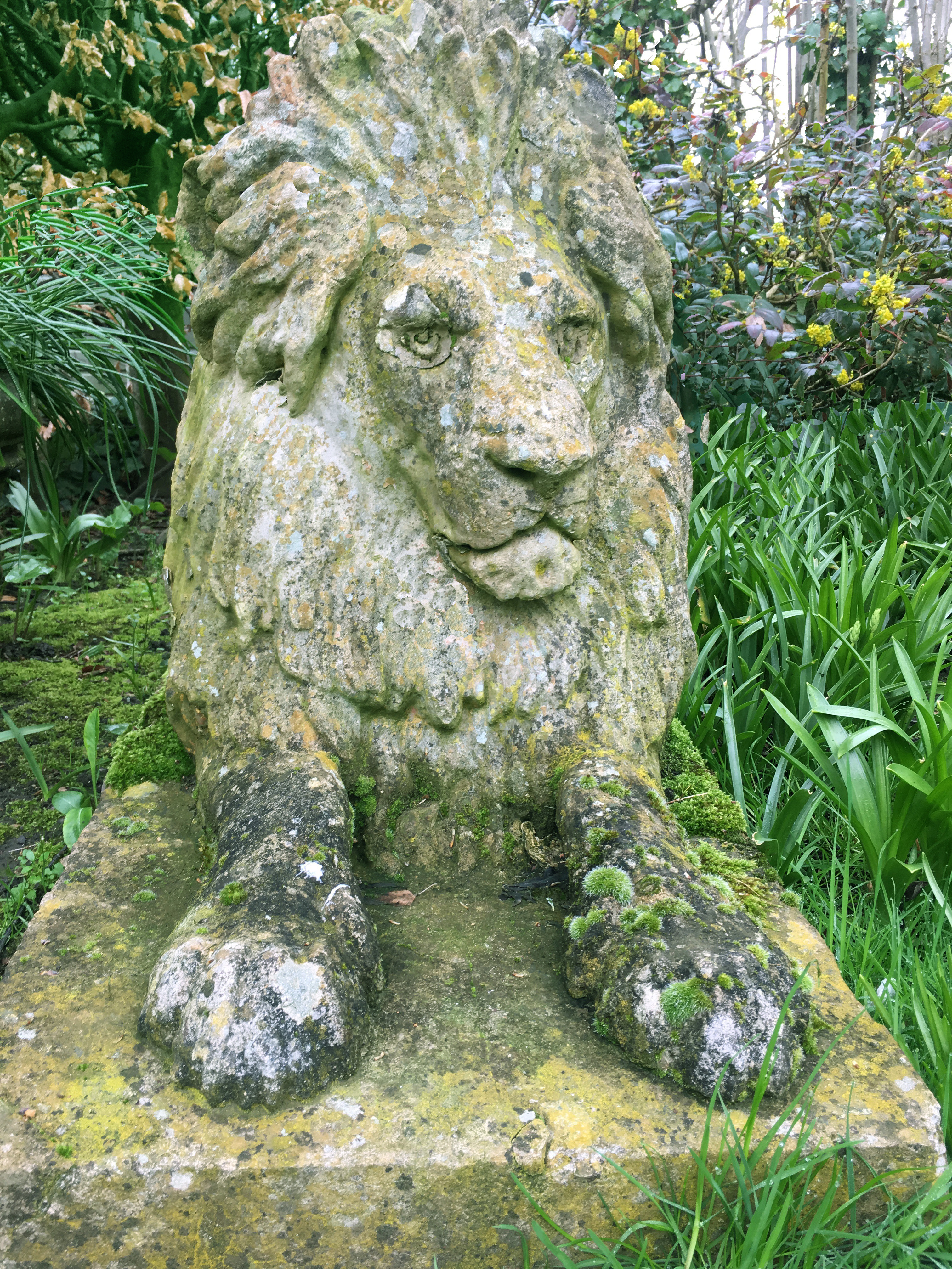 Weathered statues