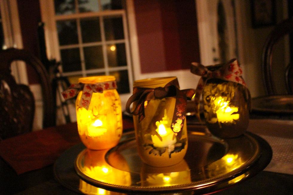 Thumbnail: Fall Mason Jar Candle Holders