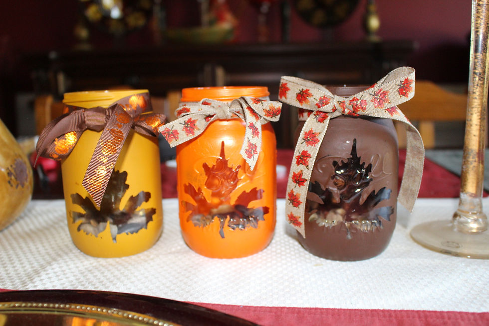 Thumbnail: Fall Mason Jar Candle Holders