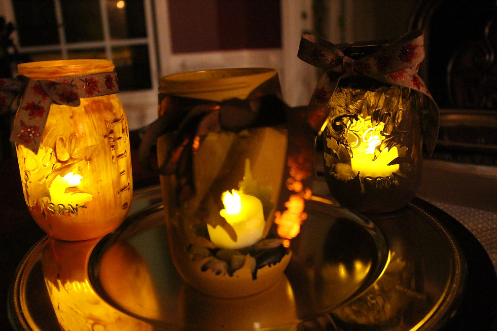 Thumbnail: Fall Mason Jar Candle Holders