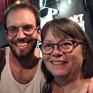 picture of Theo Katzman with group admins Gail and Misty