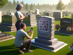 QR Kodlu Mezar Taşı