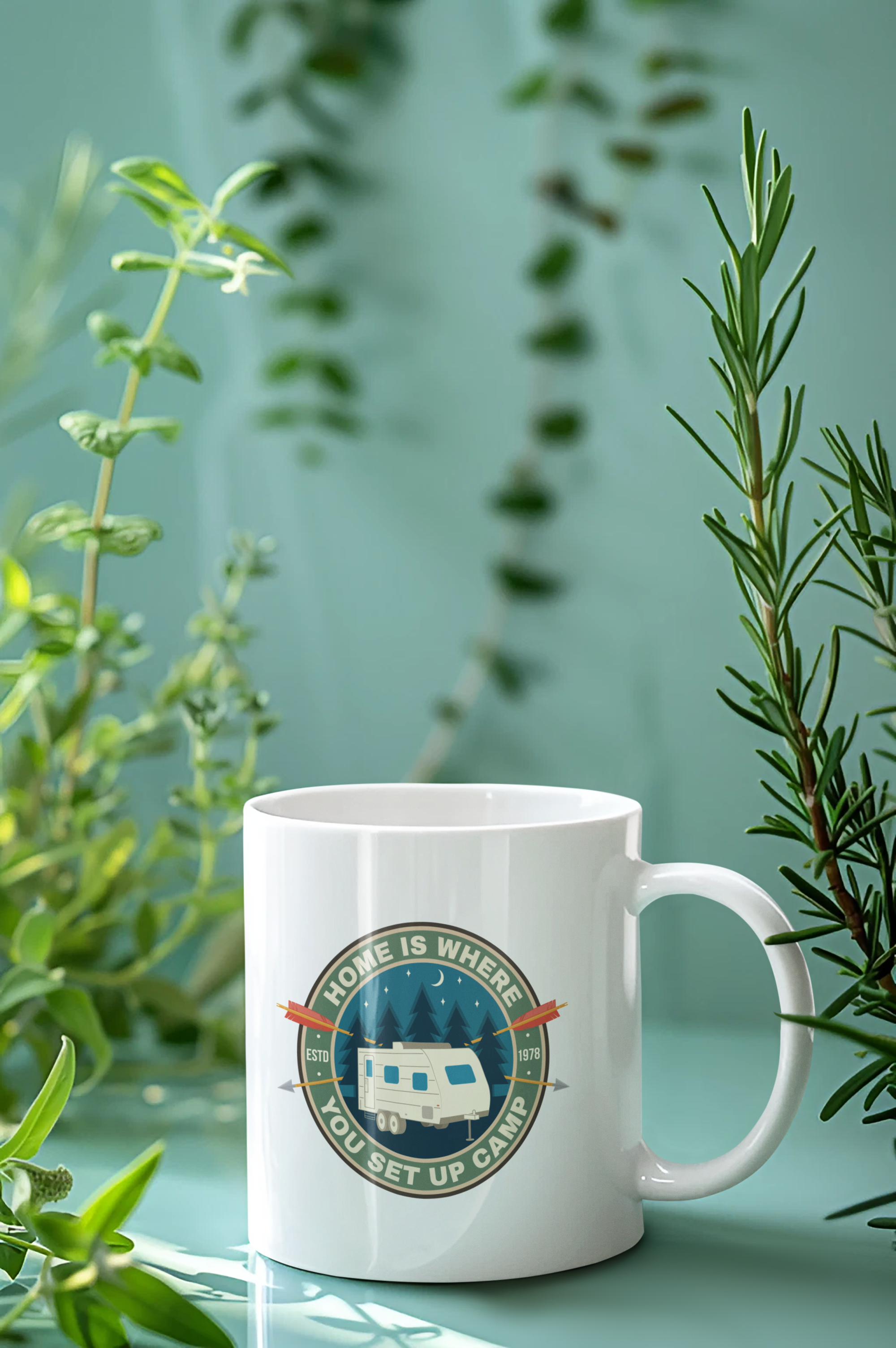 Kupa Bardak Kamp KaravanTema