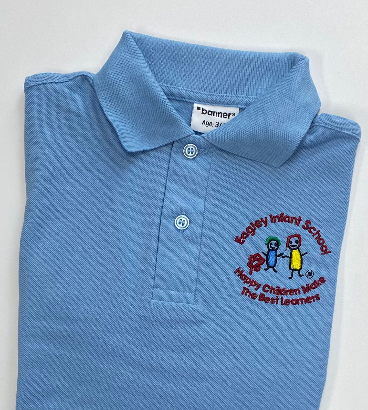 Eagley Infants Sky Blue Polo Shirt