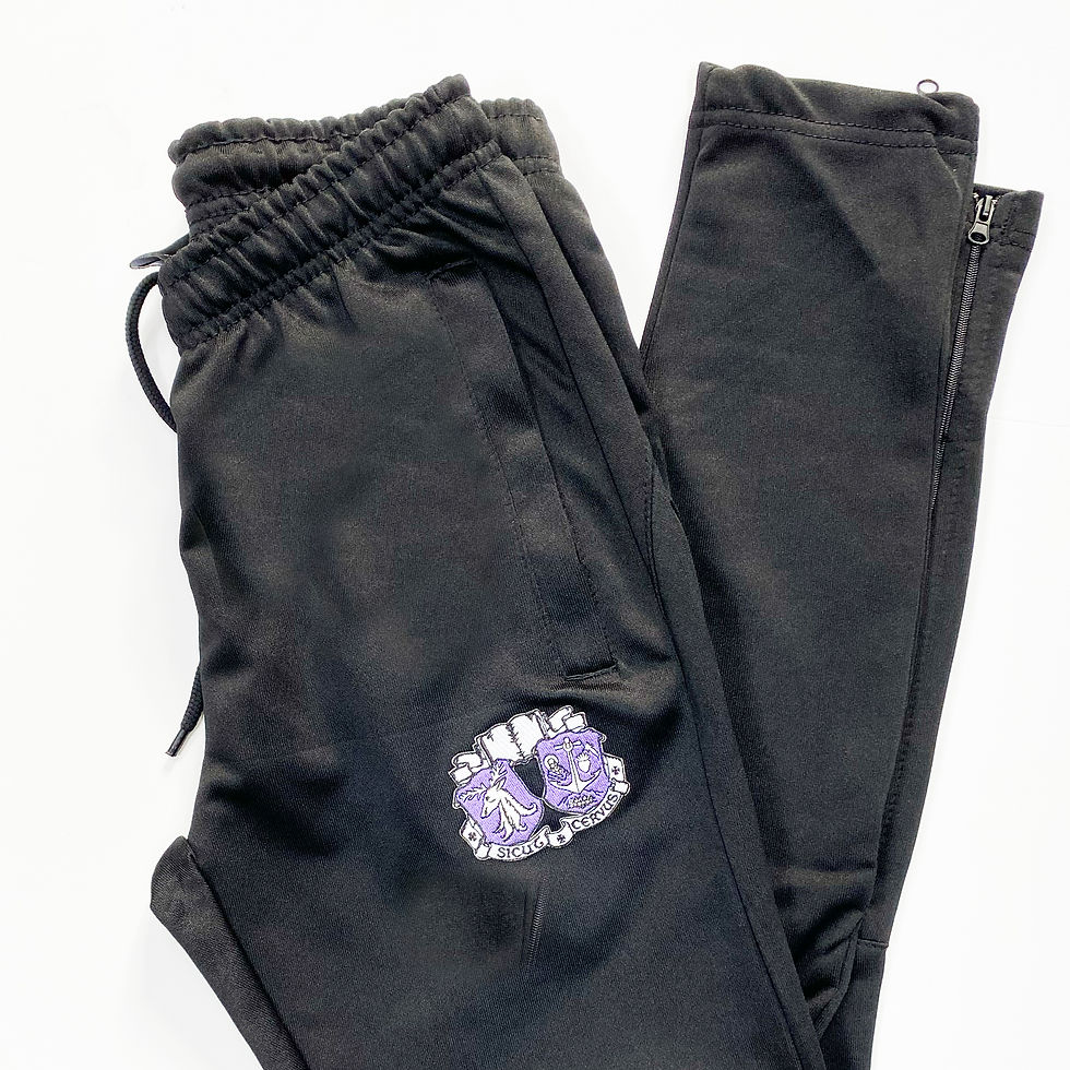 Thornleigh Black Branded PE Leggings