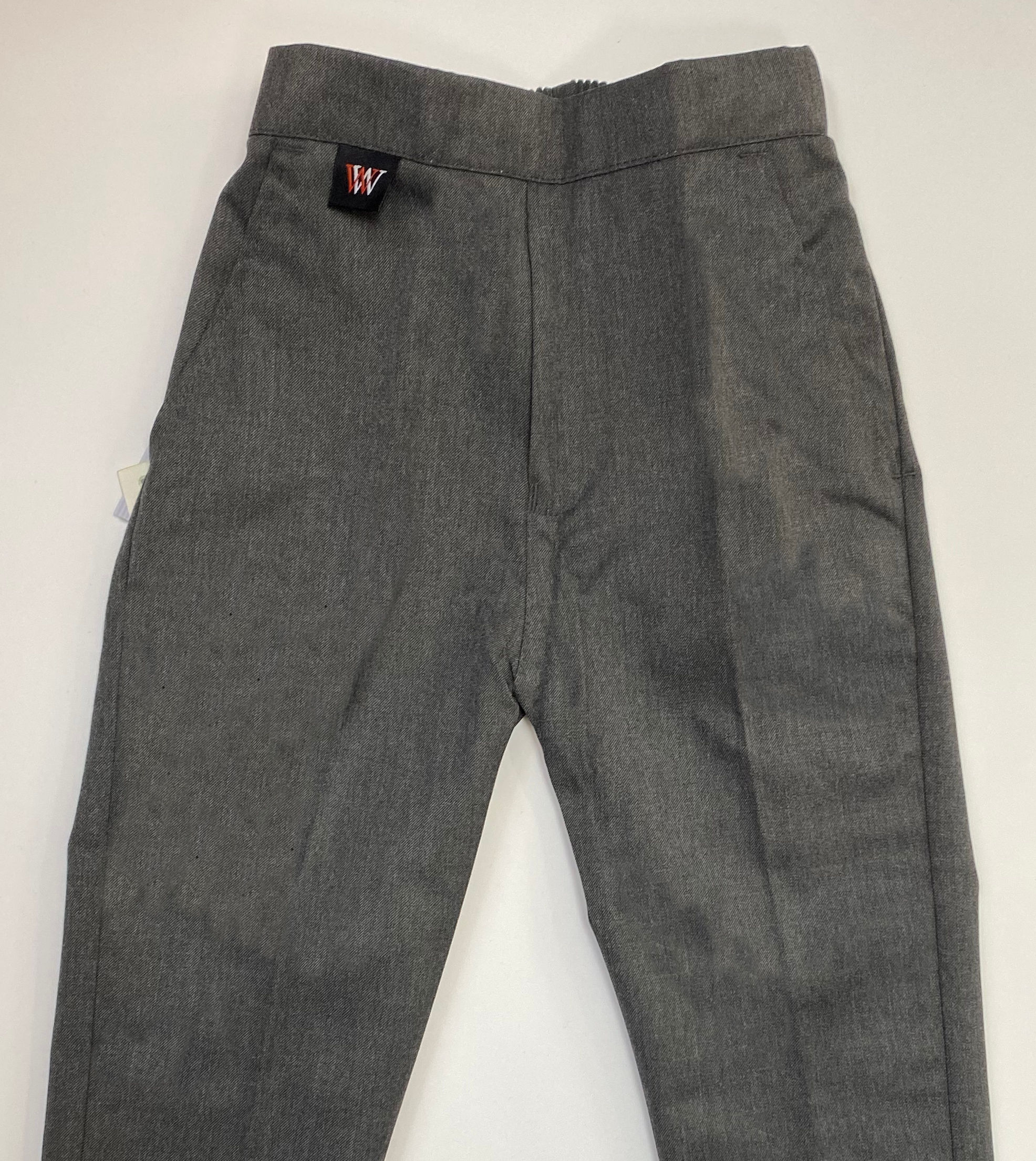 Mock Fly & Zip Grey Boys Trousers