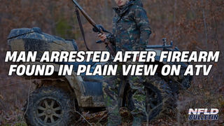 MAN ARRESTED AFTER FIREARM FOUND IN PLAIN VIEW ON ATV