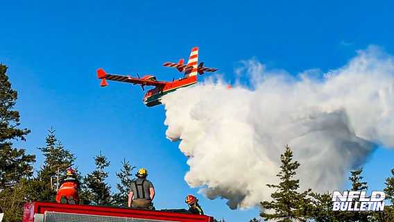 FIRE IN FLATROCK BROUGHT UNDER CONTROL AFTER WATER BOMBER ASSIST