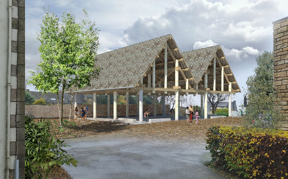 BIGNAN Halle en bois - avec l'Agence FRAMM