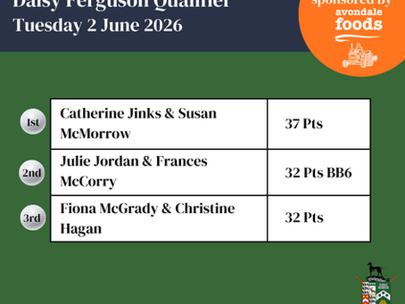 Daisy Ferguson Qualifier Results - 02.06.26