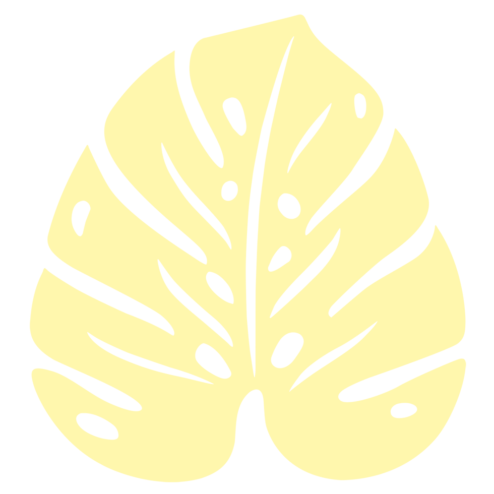 Fermob Untersetzer Monstera zitronensorbet