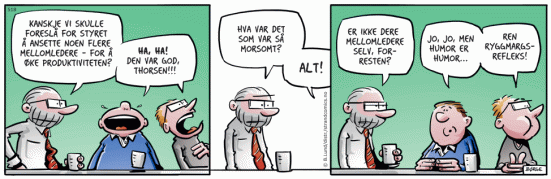 Mellomlederen, uriaspost eller den store forskjellen?