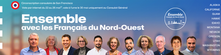 Bannière internet de liste Ensemble avec les Français du Nord-Ouest, candidate aux élections consulaires 2026 à San Francisco