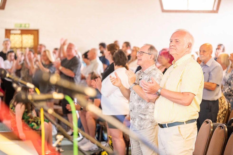 The congregation at Wilmington Community Church