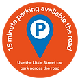 15 minute free parking
