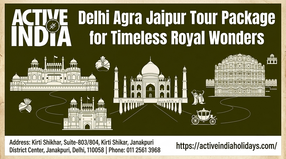 Delhi Agra Jaipur Tour Package for Timeless Royal Wonders