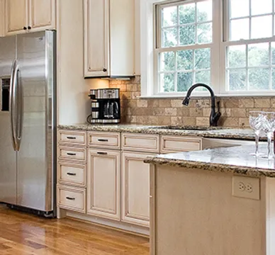 Smart Building Material Supply Custom And Prefab Kitchen Cabinets