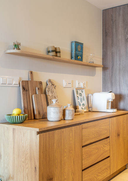Fully equipped modern kitchen at Casa Sunny Golf vacation home in Estepona, complete with a stylish coffee corner and L'OR Espresso machine.