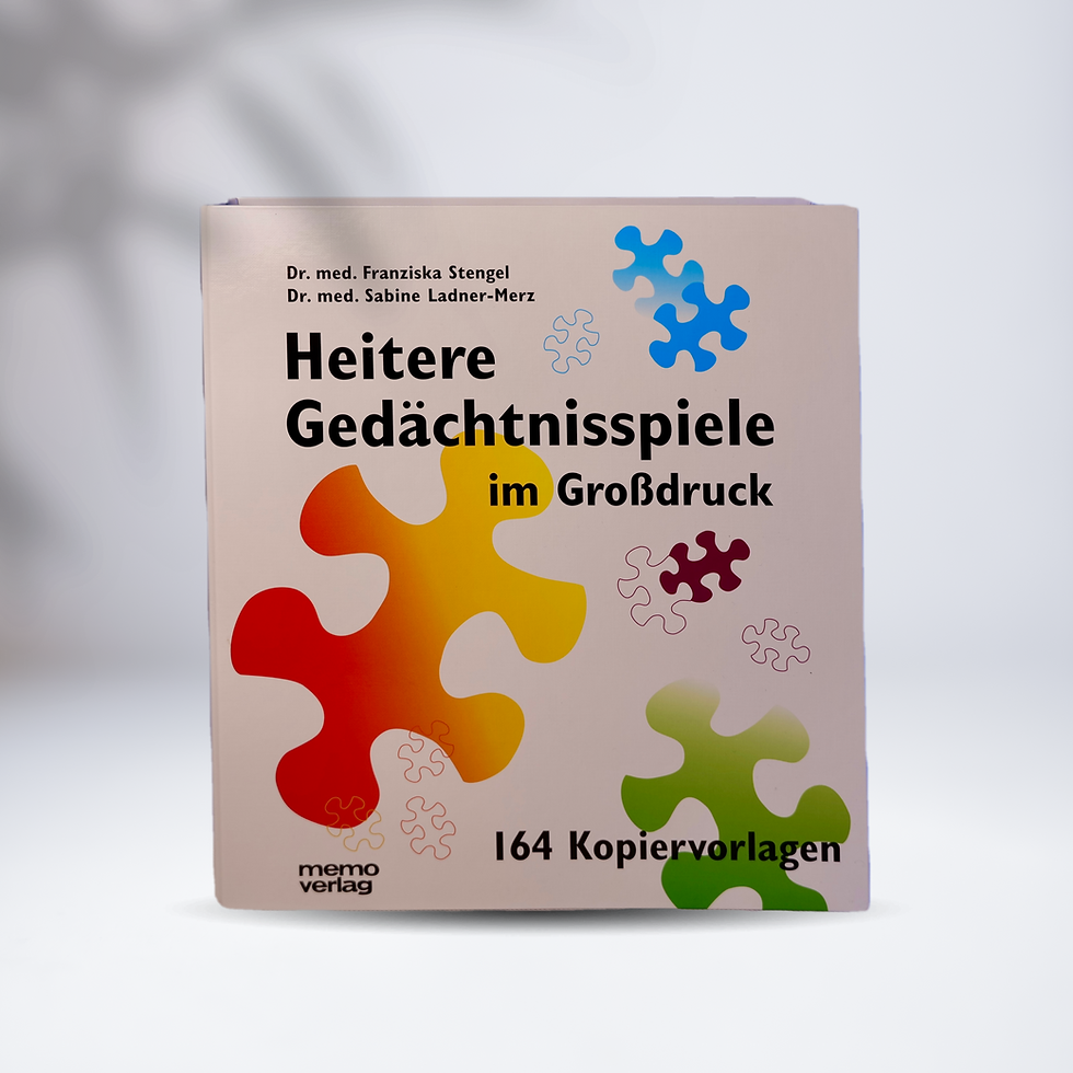 Heitere Gedächtnisspiele im Großdruck Ordner Cover