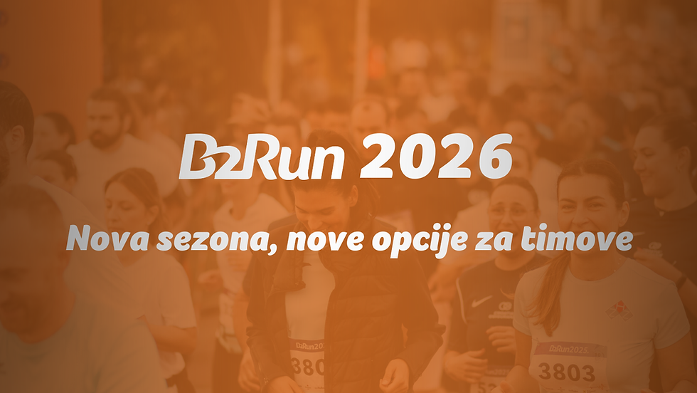 B2Run 2026 stiže s novim opcijama za timove