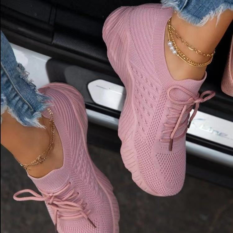 Thumbnail: Womens Running Trainers Ladies Sneakers Slip On Walking Gym Comfy Fashion Shoes