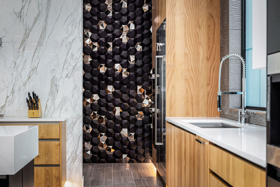 Unique textured wall