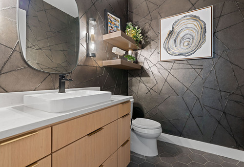 Virtual Interior Design Austin TX Powder Bath | davinciinteriors