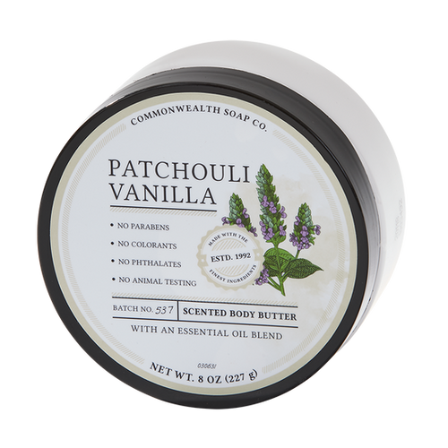 Patchouli Vanilla 8oz Body Butter Commonwealth Soap Co