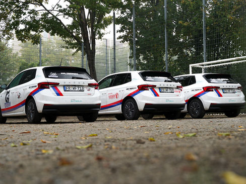 Flottenfolierung von Autos eines Sportvereins in Freiburg