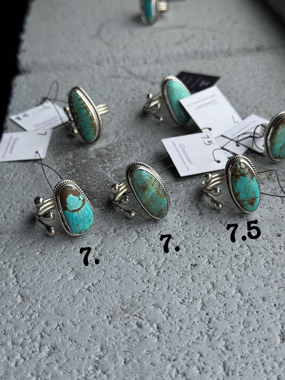 Thumbnail: The Huff Ring: Sterling Silver + Turquoise