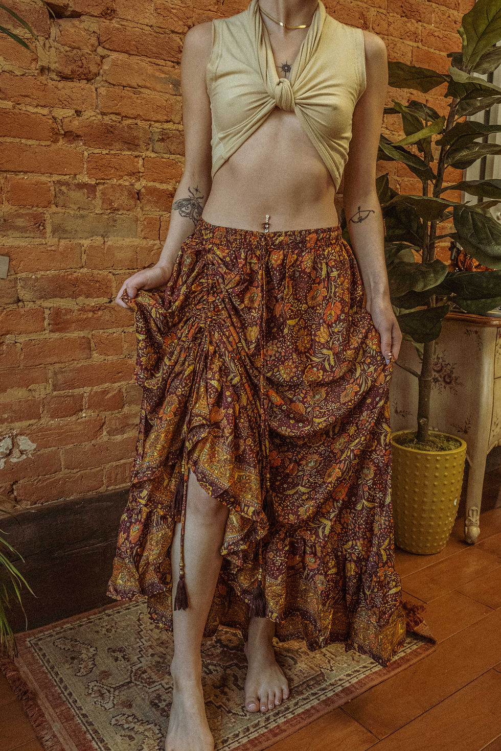Thumbnail: Valentina Cinch Ruffle Skirt