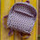 Thumbnail: Lavendar Block Printed Backpack