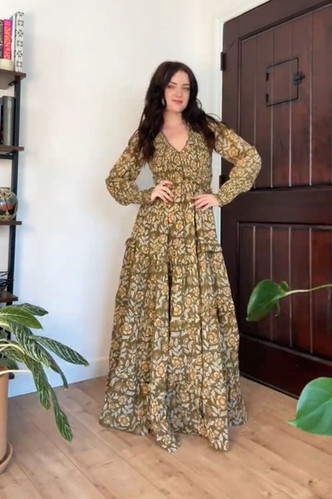 white christmas dresses Hand-Block Printed Indigo Fit and Flared Dress: A Versatile and Stylish  Piece for Any Occasion – AMARAA main image 1