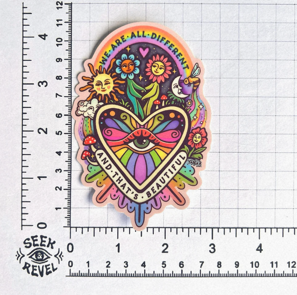 Thumbnail: We Are All Different Sticker