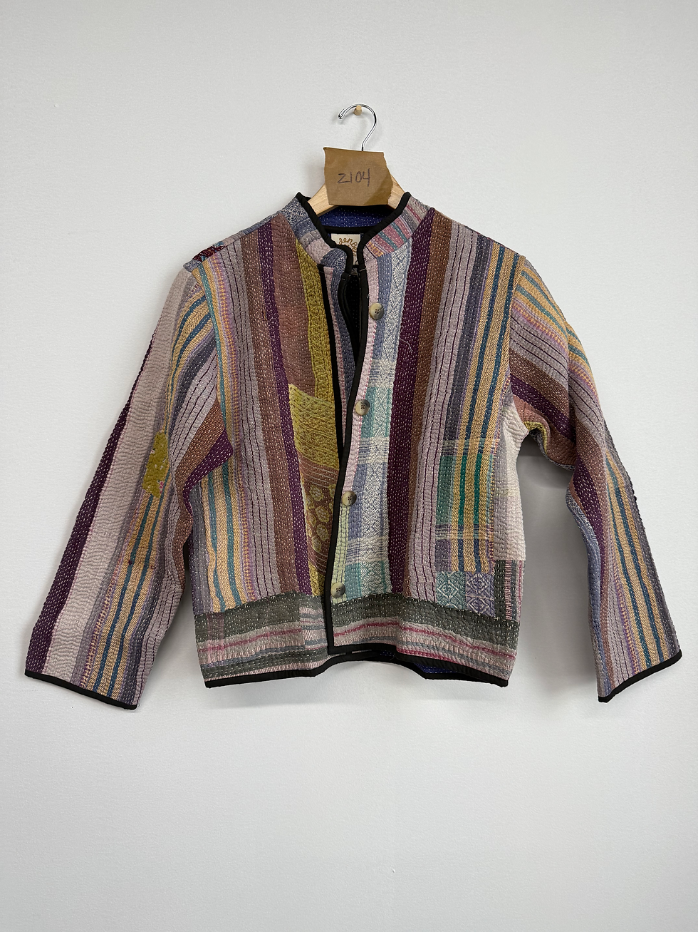 Thumbnail: Z Vintage Kantha Button Up Jacket