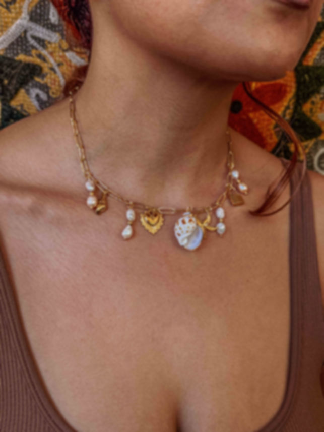 Ophélie Shell Charm Necklace