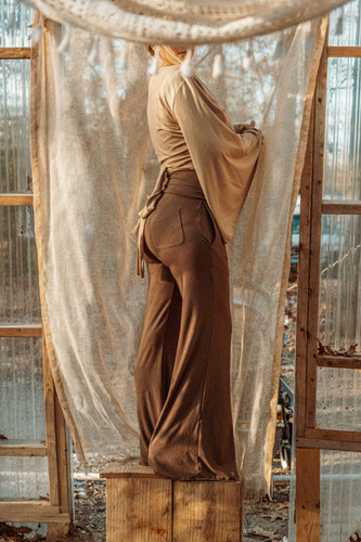 EcoVero Bell Sleeve Wrap Top | Gardenbelle Shop