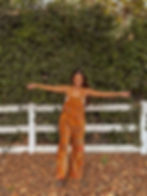 Thumbnail: Sadye Overalls | Organic Cotton Velvet
