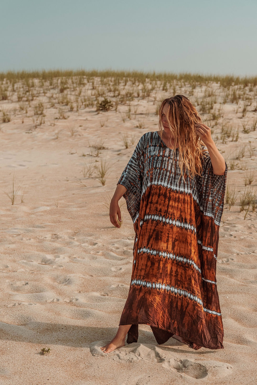 Thumbnail: Bristol Indigo Rust Kaftan
