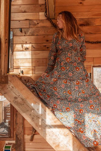 white christmas dresses Fable Block Printed Strappy Sundress in Multicolor