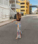 Thumbnail: Cotton Block Print Patchwork Wide Leg Pants