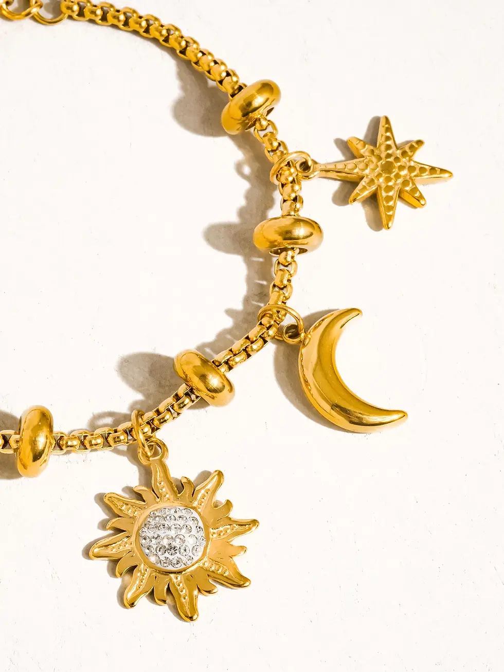 Thumbnail: Fenix Moon Star Charm Bracelet