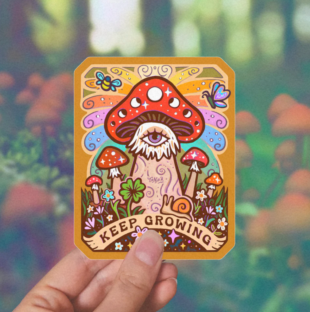 Keep Growing Sticker
