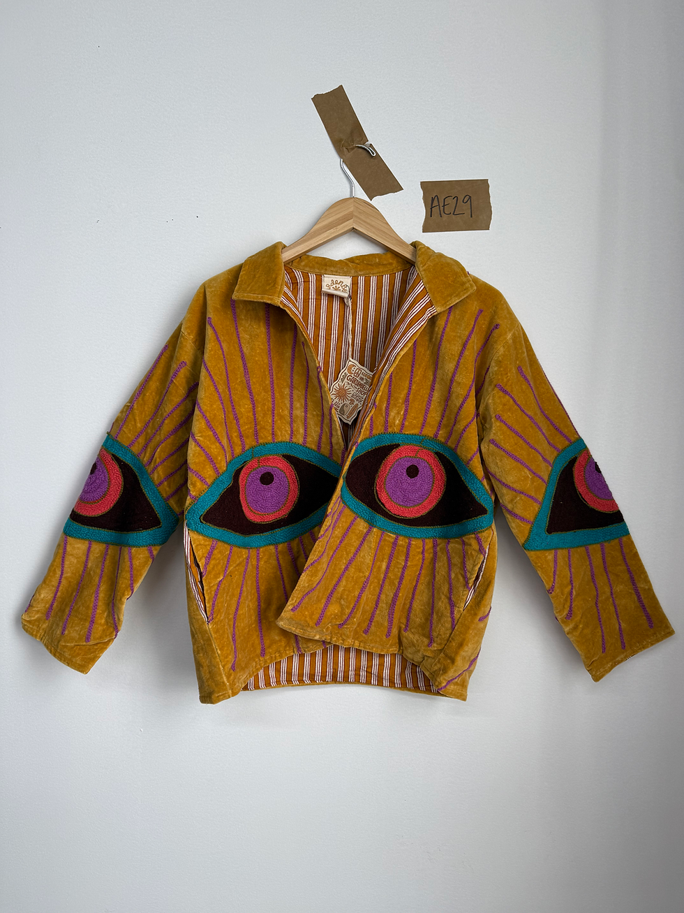 Thumbnail: Awakened Eye Velvet Reversible Jacket