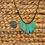 Thumbnail: Verdigris Patina Leaf Necklace