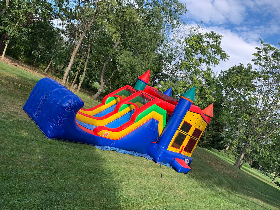 Thumbnail: Rainbow Double Lane Jump & Slide
