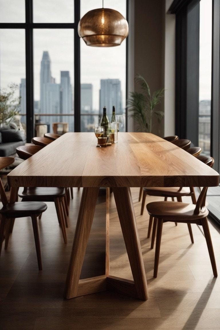 Thumbnail: Solid Wood Conference Office Dining Table