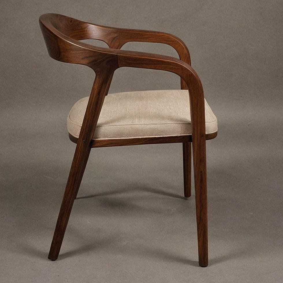 Thumbnail: Wood Accent Dining Chair for Dining Room, Patio, Bedroom - Mid Century