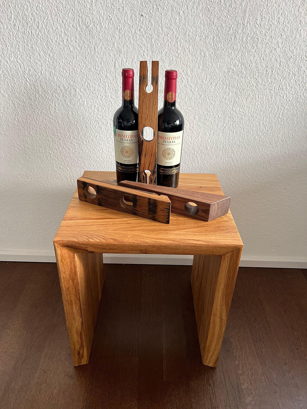 Thumbnail: Rustic Floating Wine Bottles Holder Stand - Wine Gifts